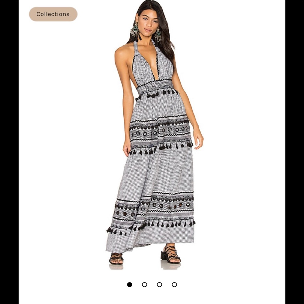 Dodo bar or David Maxi Dress in Black & White
